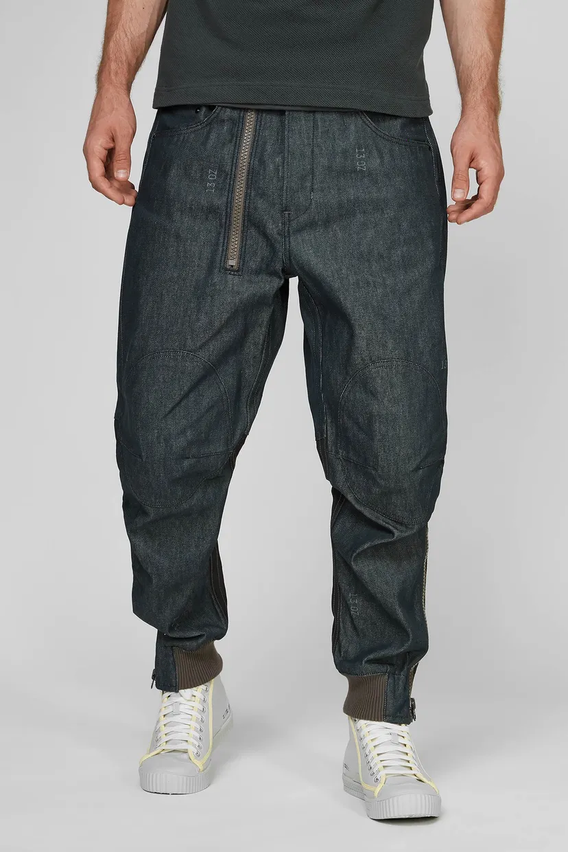 Мужские темно-синие джинсы GSRR 3D Pilotte Cuffed G-Star RAW