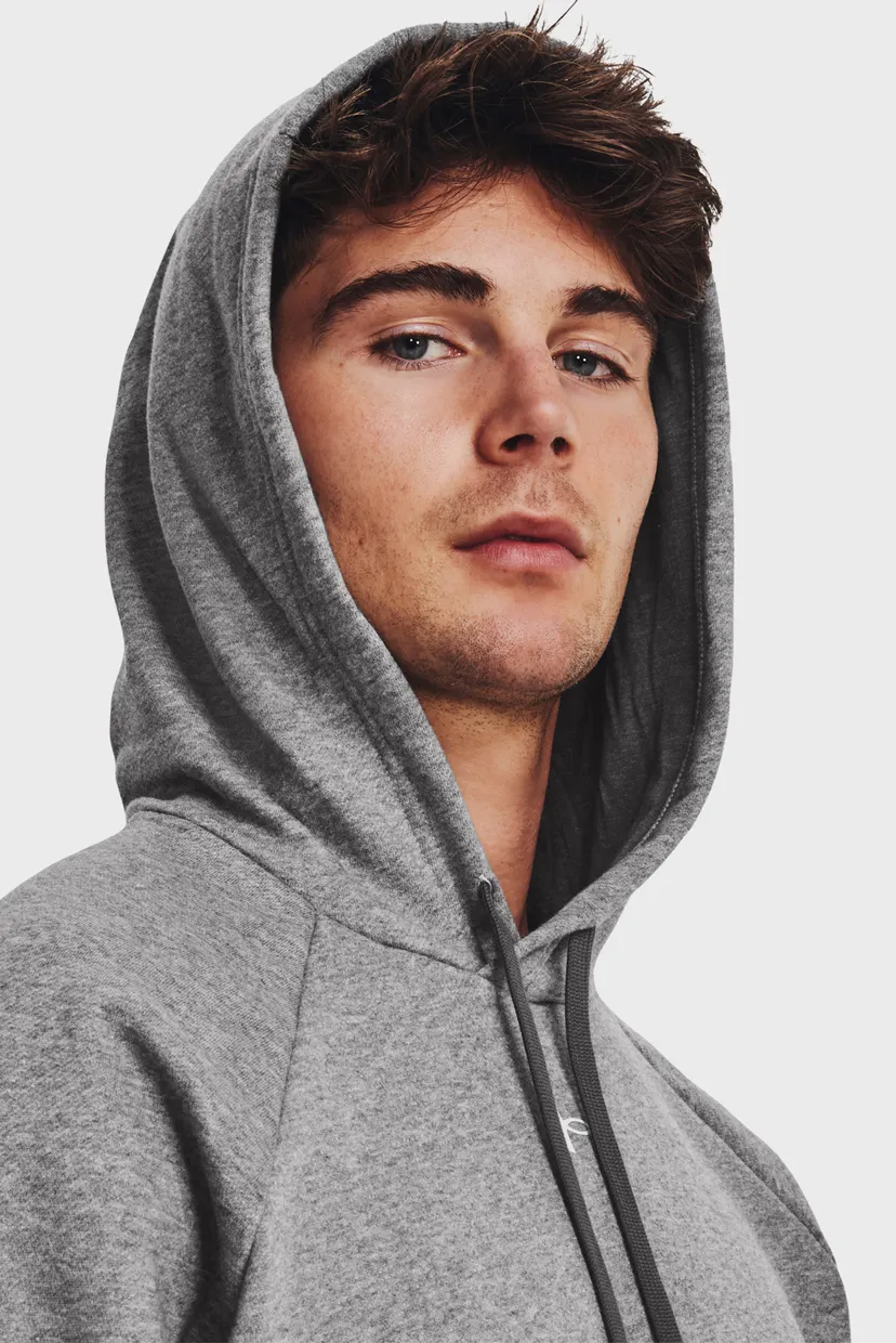 Чоловічий сірий спортивний костюм (худі, штани) UA Rival Fleece Suit 3