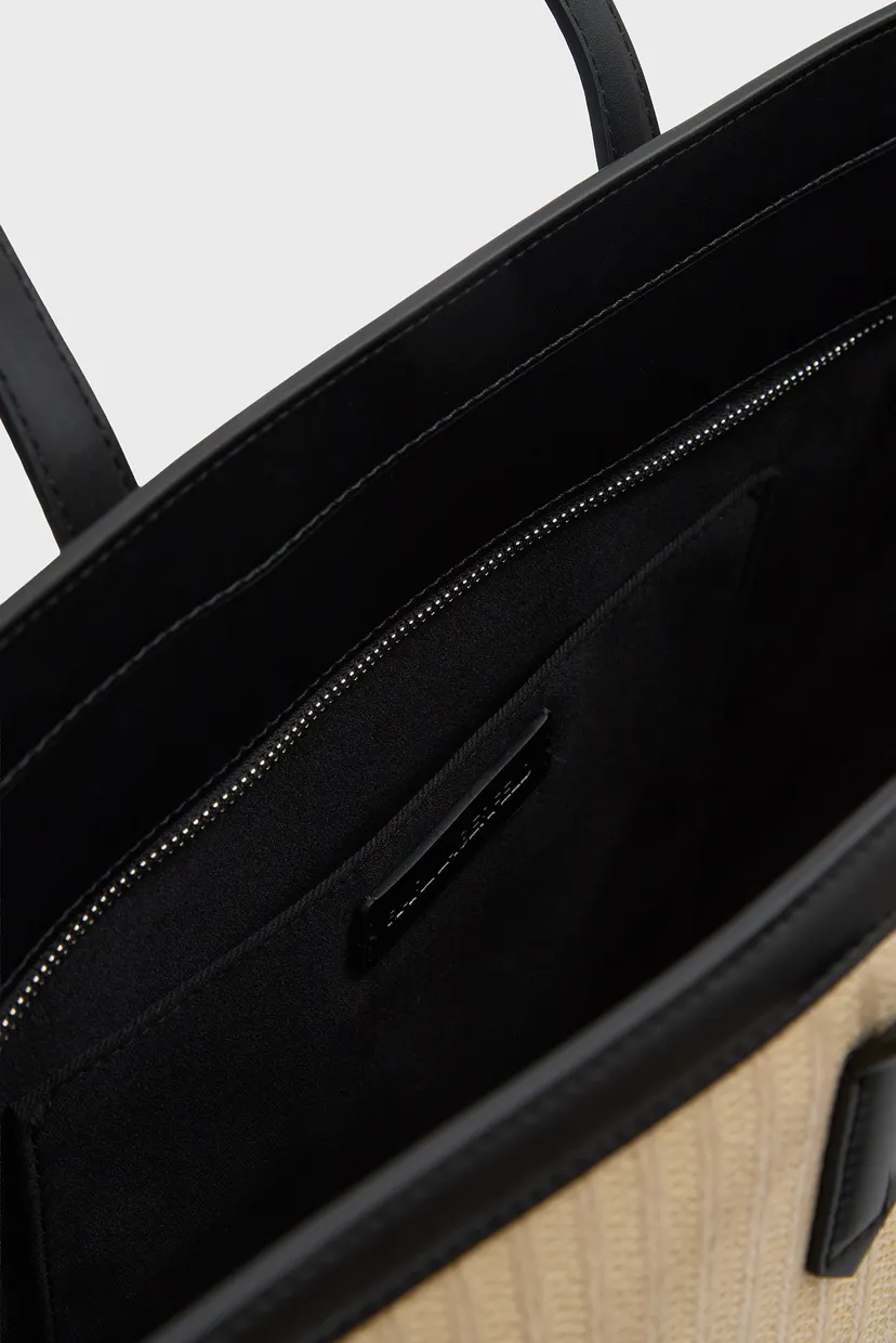 Жіноча бежева сумка SIGNATURE RAFFIA MD TOTE 5