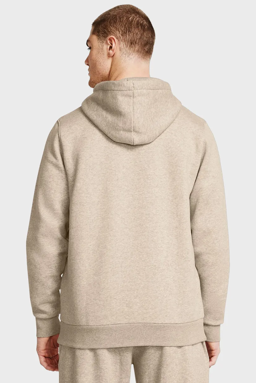 Чоловіче бежеве худі UA Icon Fleece Hoodie 3