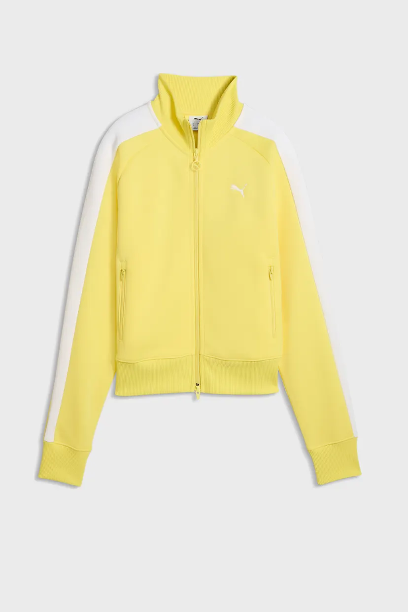 Жіноча жовта спортивна кофта T7 ALWAYS ON Short Track Jacket Women 4
