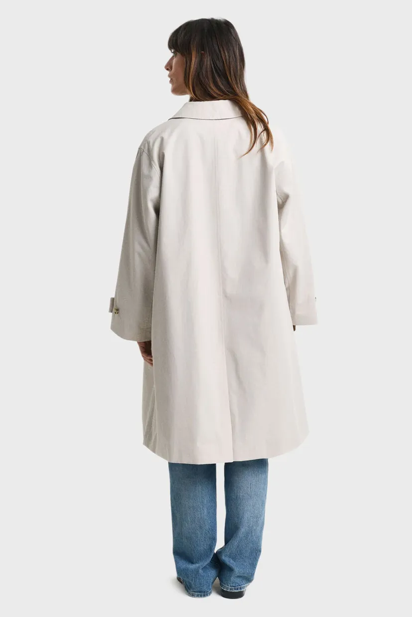 Женский светло-серый плащ RELAXED CAR COAT 4