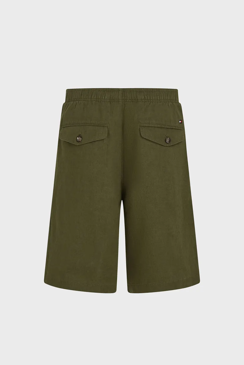 Чоловічі оливкові лляні шорти HARLEM PO LINEN 6