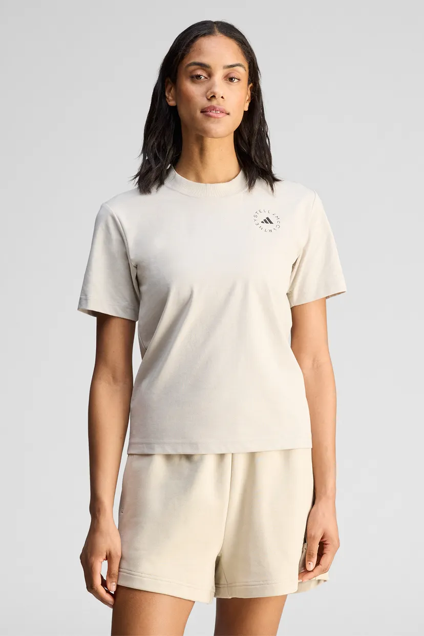 Жіноча бежева футболка adidas by Stella McCartney TrueCasuals Regular Sportswear 1