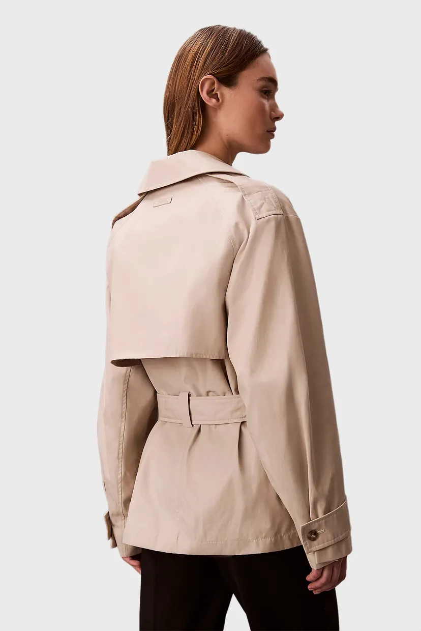 Женский бежевый тренч MID LENGTH COTTON TRENCH 3