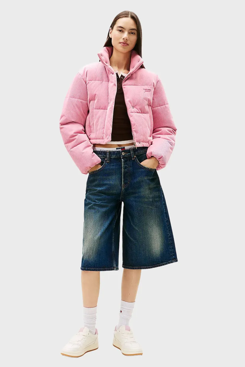 Жіноча рожева вельветова куртка CORD Tommy Jeans DW0DW21658 — MD