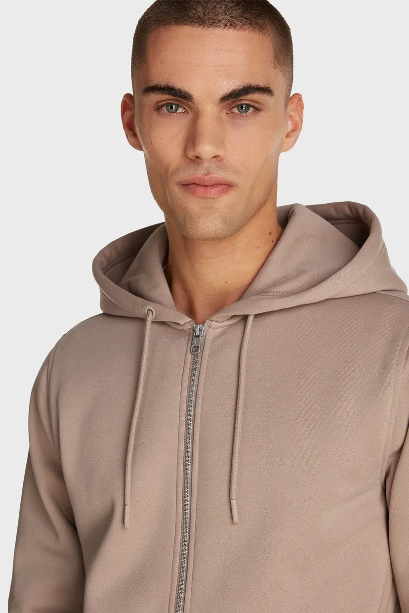 Чоловіче бежеве худі LOGO TAPE ZIP THROUGH 3