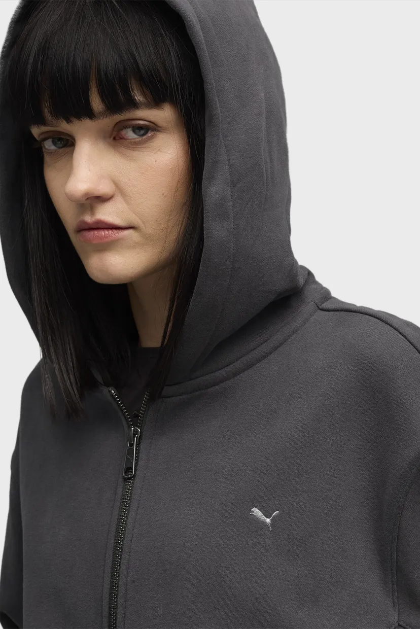 Жіноче темно-сіре худі YONA Full-Zip Hoodie Women 4