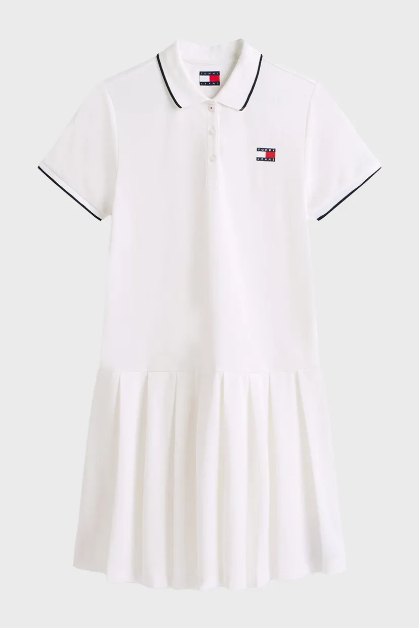 Жіноча біла сукня BADGE PLEAT 5