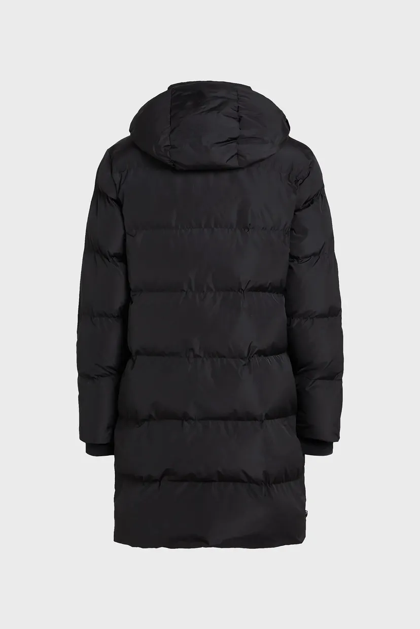 Чоловіча чорна куртка regular long puffer 6