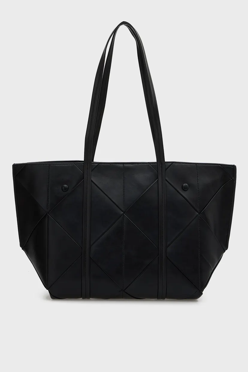 Женская черная сумка WOVEN MEDIUM CARRYALL 4