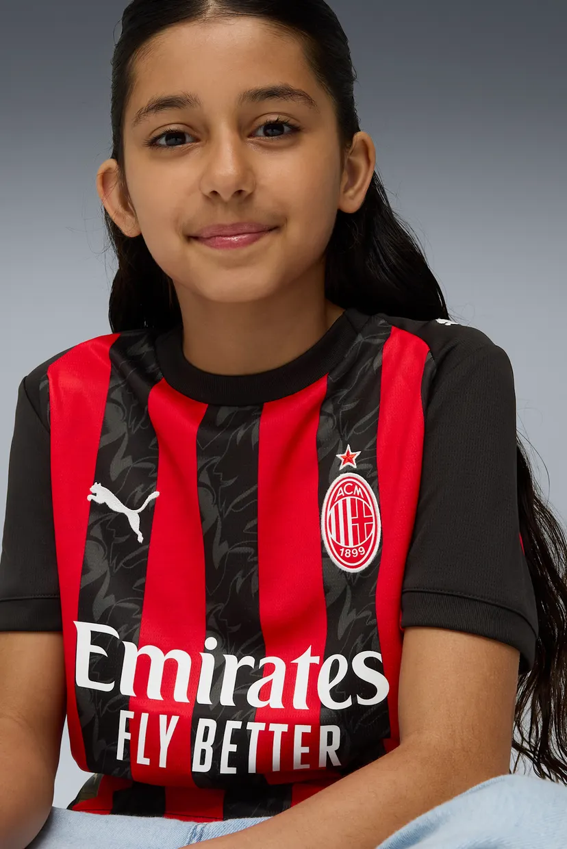 Дитяча чорна футболка у смужку AC Milan 25/26 Home Jersey Youth 4