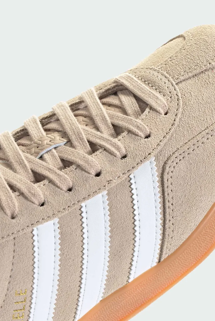 Мужские бежевые замшевые сникерсы Gazelle Indoor 8