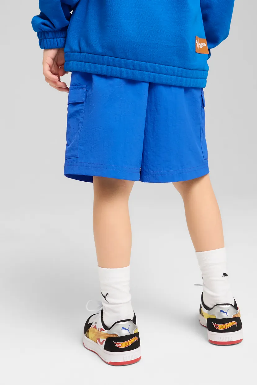 Детские синие шорты PUMA x HOT WHEELS™ Shorts Kids PUMA 630076