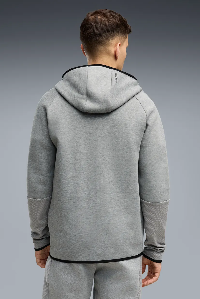 Чоловіча сіра спортивна кофта PUMATECH Elevated Slim Full-Zip Hoodie Men 3