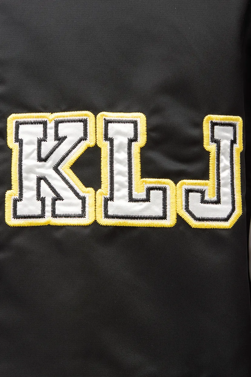 Мужской черный бомбер KLJ LOGO BOMBER 3