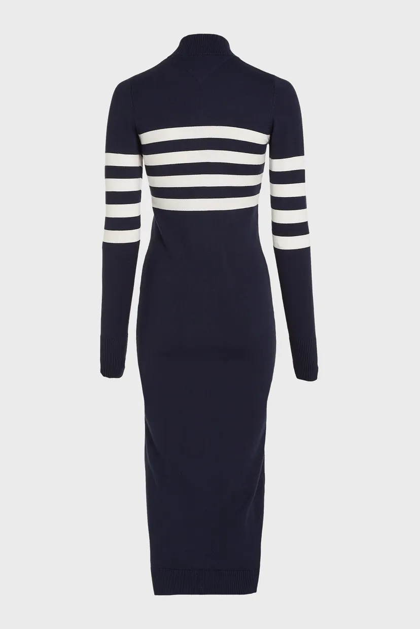 Жіноча темно-синя сукня TJW STRIPE MIDI 5