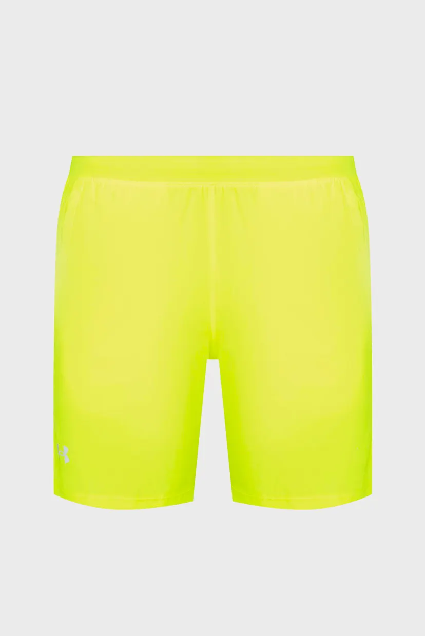 Мужские желтые шорты UA LAUNCH 7'' SHORTS 4