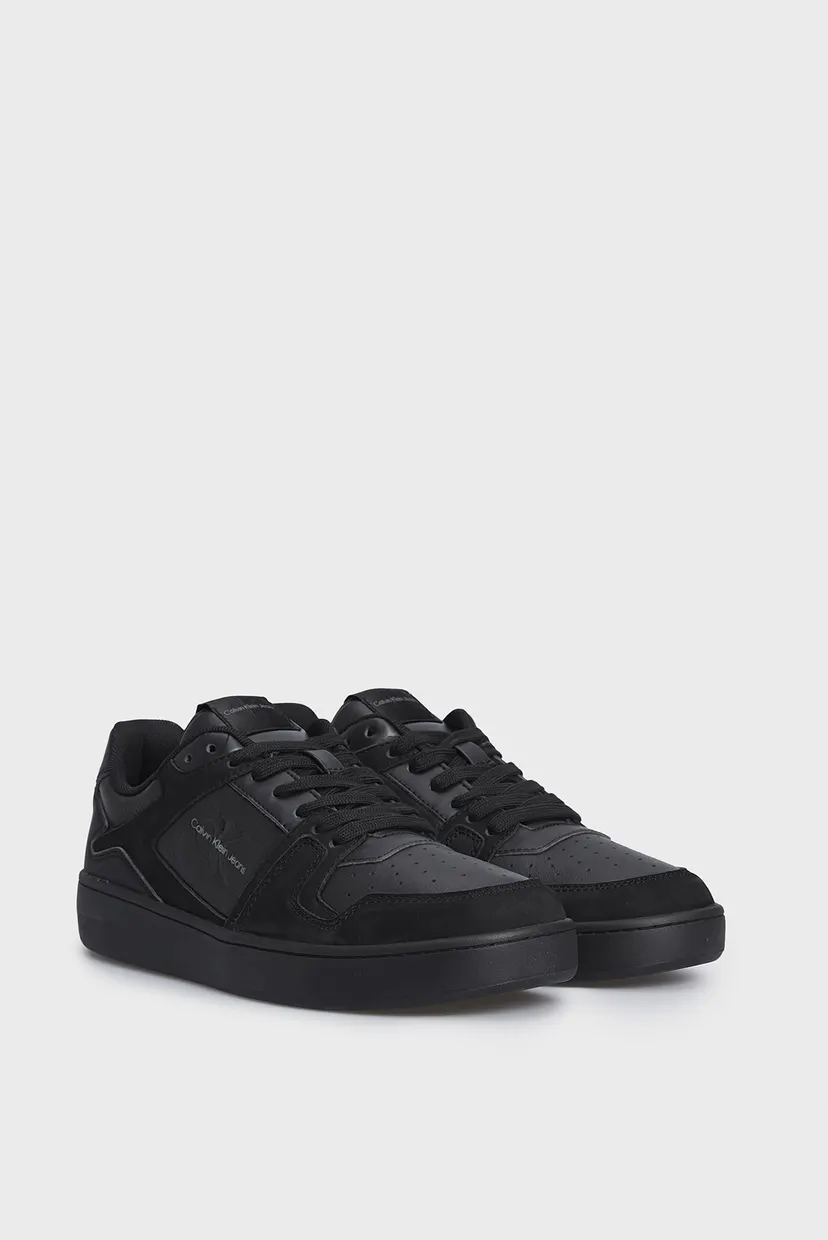 Мужские черные кожаные сникерсы BASKET CUPSOLE LOW LTH ML FAD 3