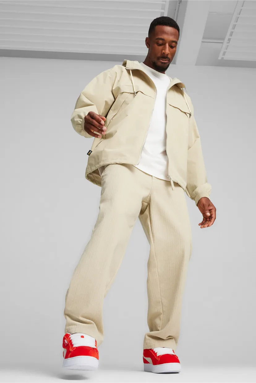 Мужская бежевая ветровка MMQ Jacket PUMA 624004 — MD-Fashion