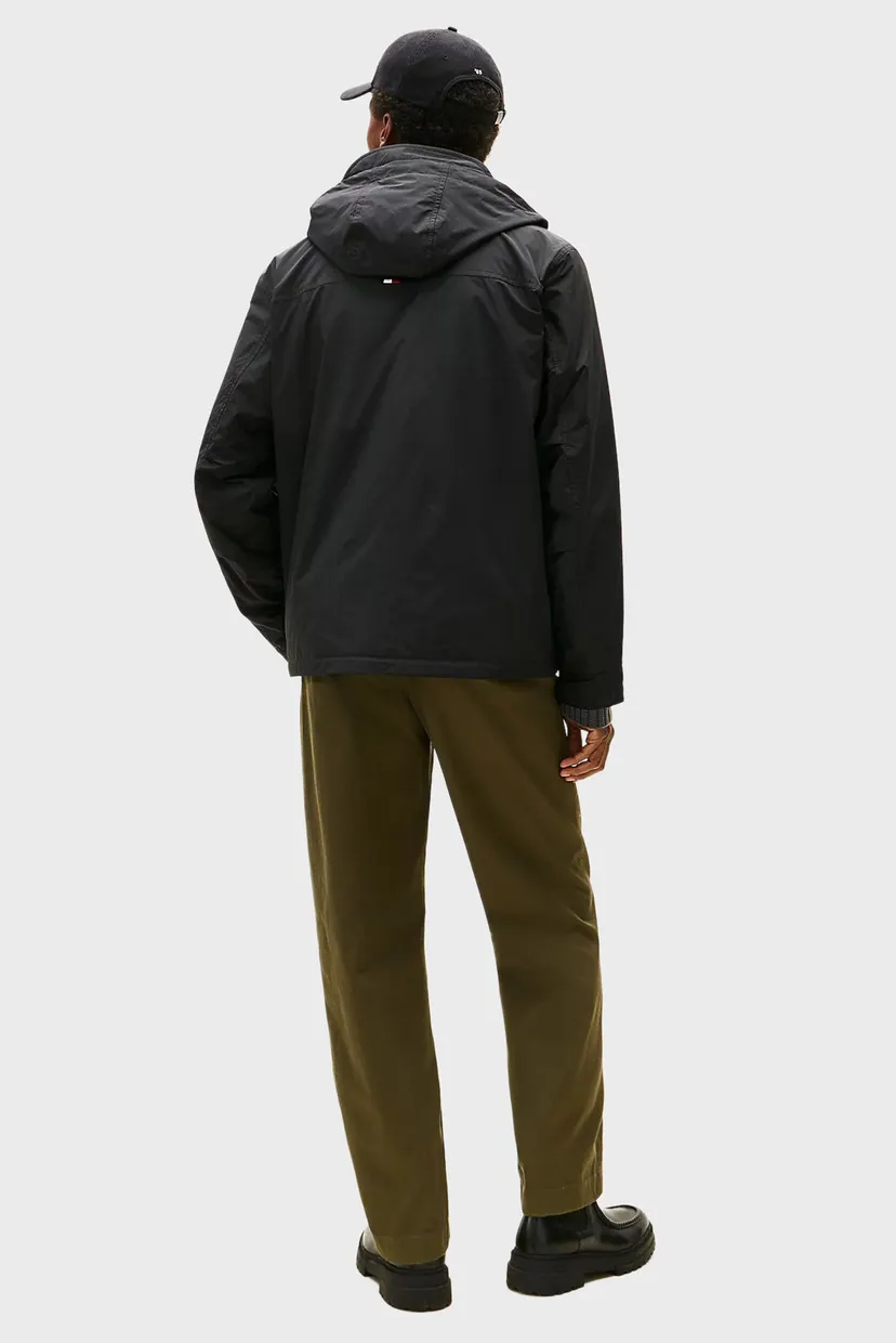 Чоловіча чорна куртка LW PACKABLE HOODED JACKET 3