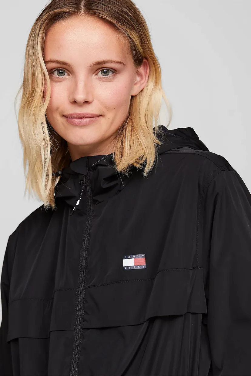 Жіночий чорний плащ TJW CHICAGO WAISTED COAT EXT 4
