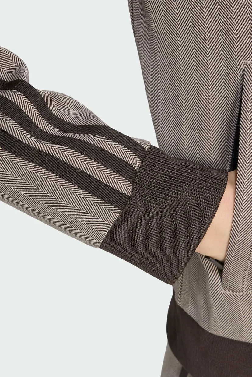 Жіноча бежева спортивна кофта з візерунком OG TWEED 5