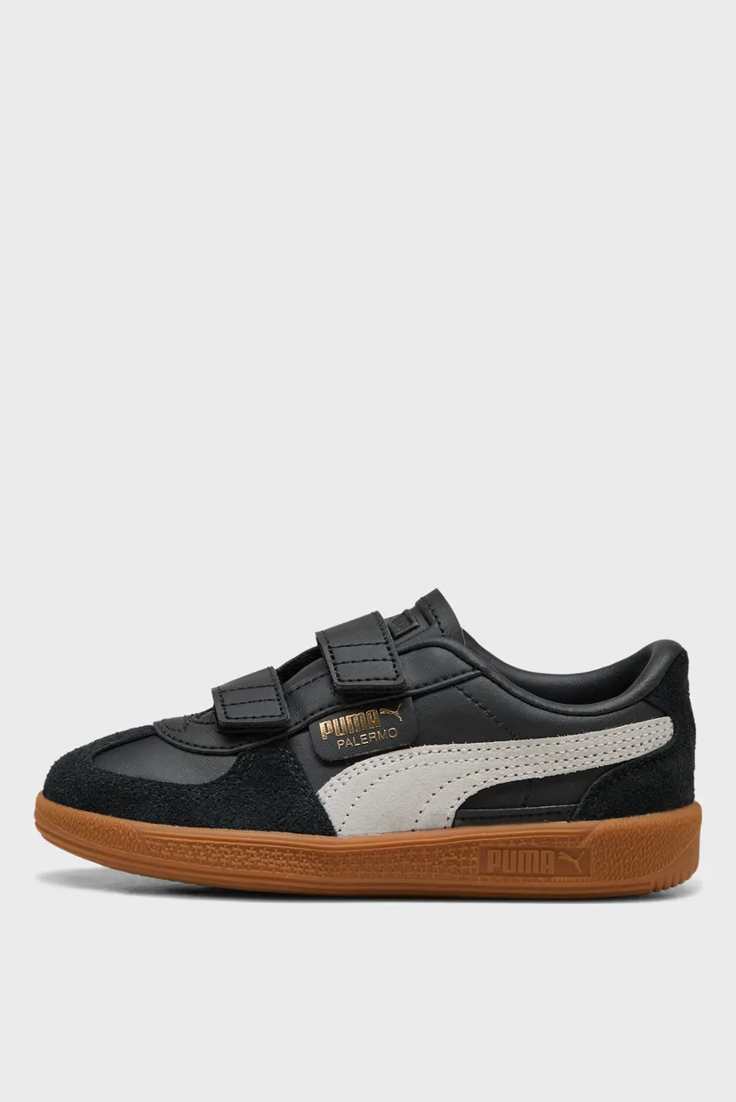 Дитячі чорні шкіряні снікерси Palermo Leather Sneakers Kids 3