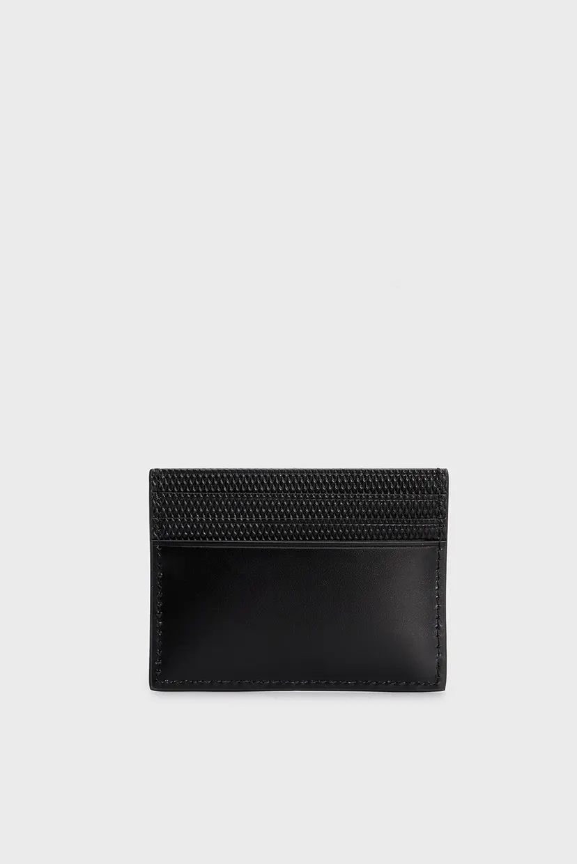 Чоловічий чорний шкіряний кардхолдер CK REMOTE CARDHOLDER 6CC 4