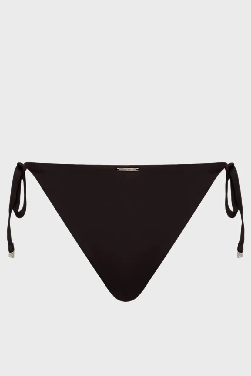 Женские черные трусики от купальника SIDE TIE 7