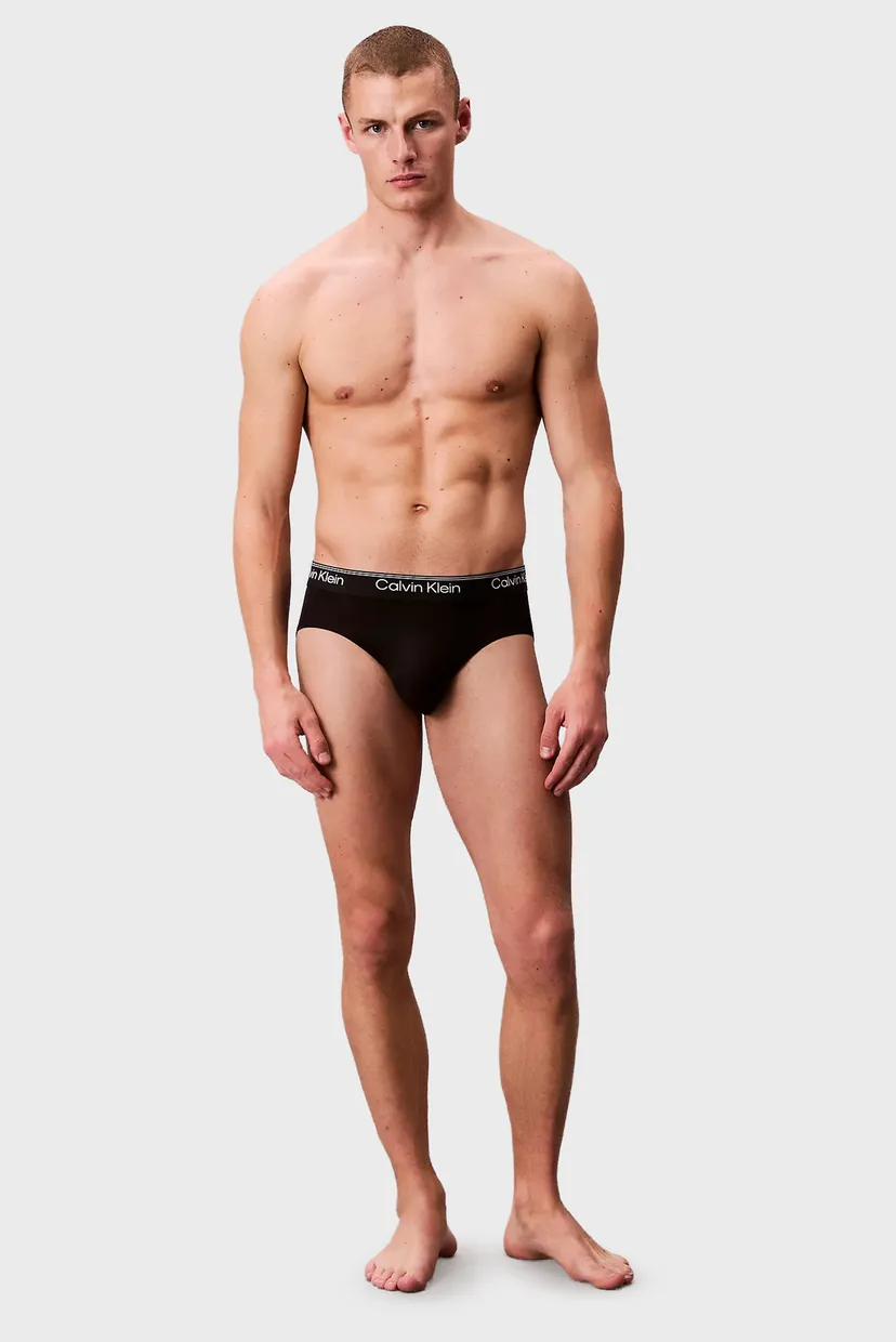 Чоловічі чорні бріфи (3 шт) HIP BRIEF 3