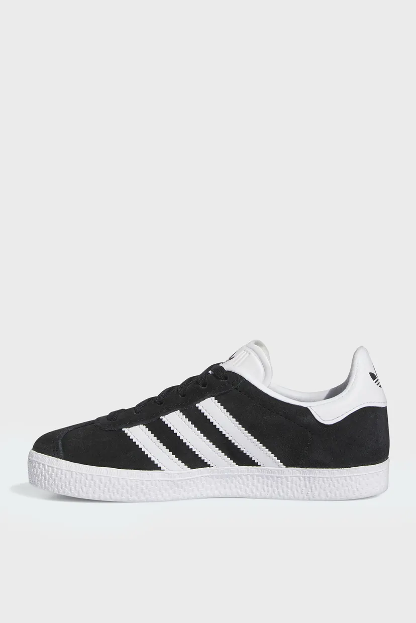 Детские черные замшевые сникерсы Gazelle 7