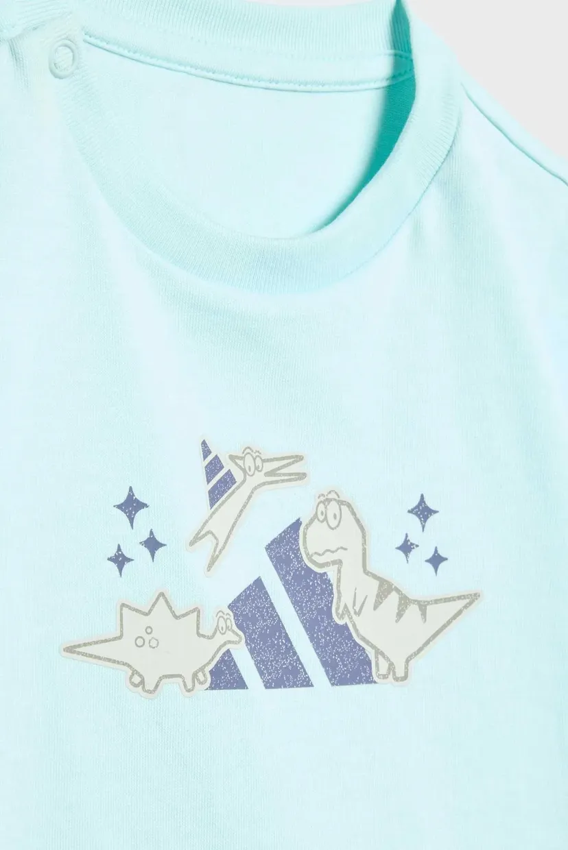 Дитяча бірюзова футболка Adiraptor Graphic Kids 4