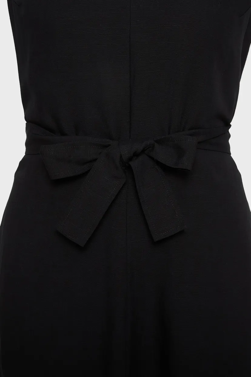 Жіноча чорна сукня NS V NECK 5