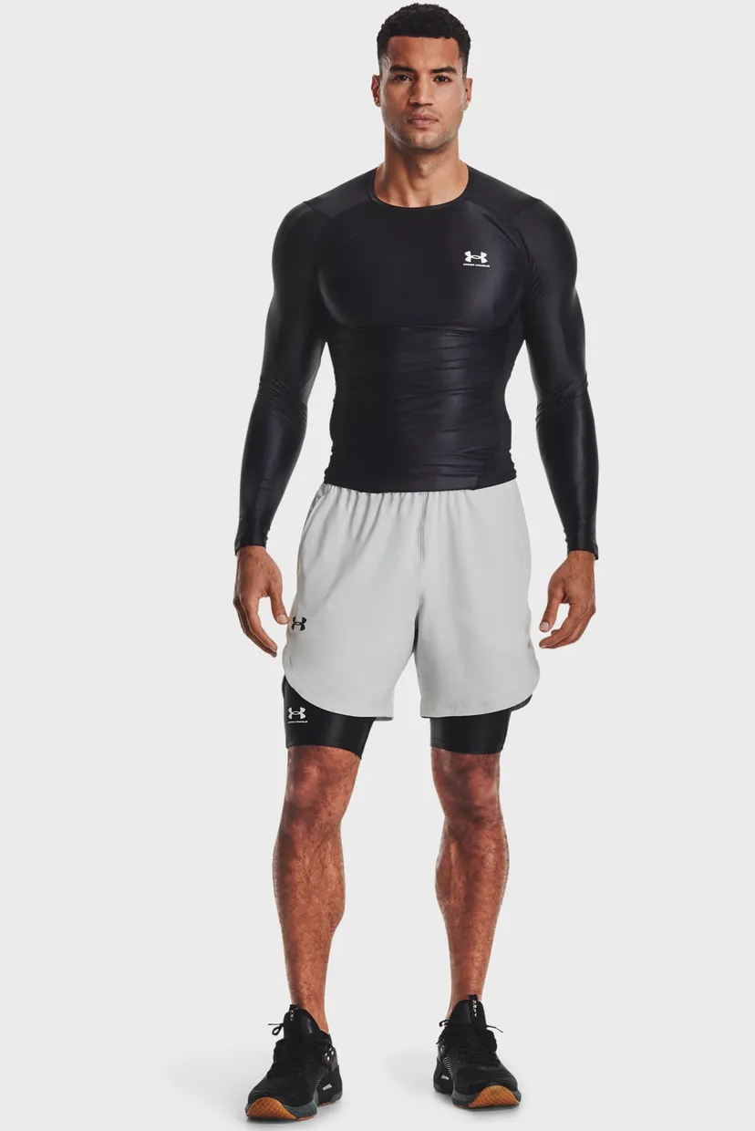 Мужские черные велосипедки UA HG IsoChill Long Shorts Under Armour