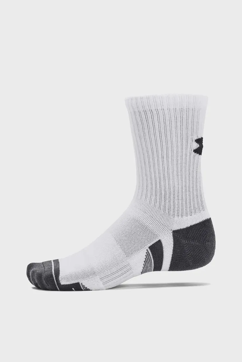 Белые носки (3 пары) UA Performance Cotton 3p Mid 4