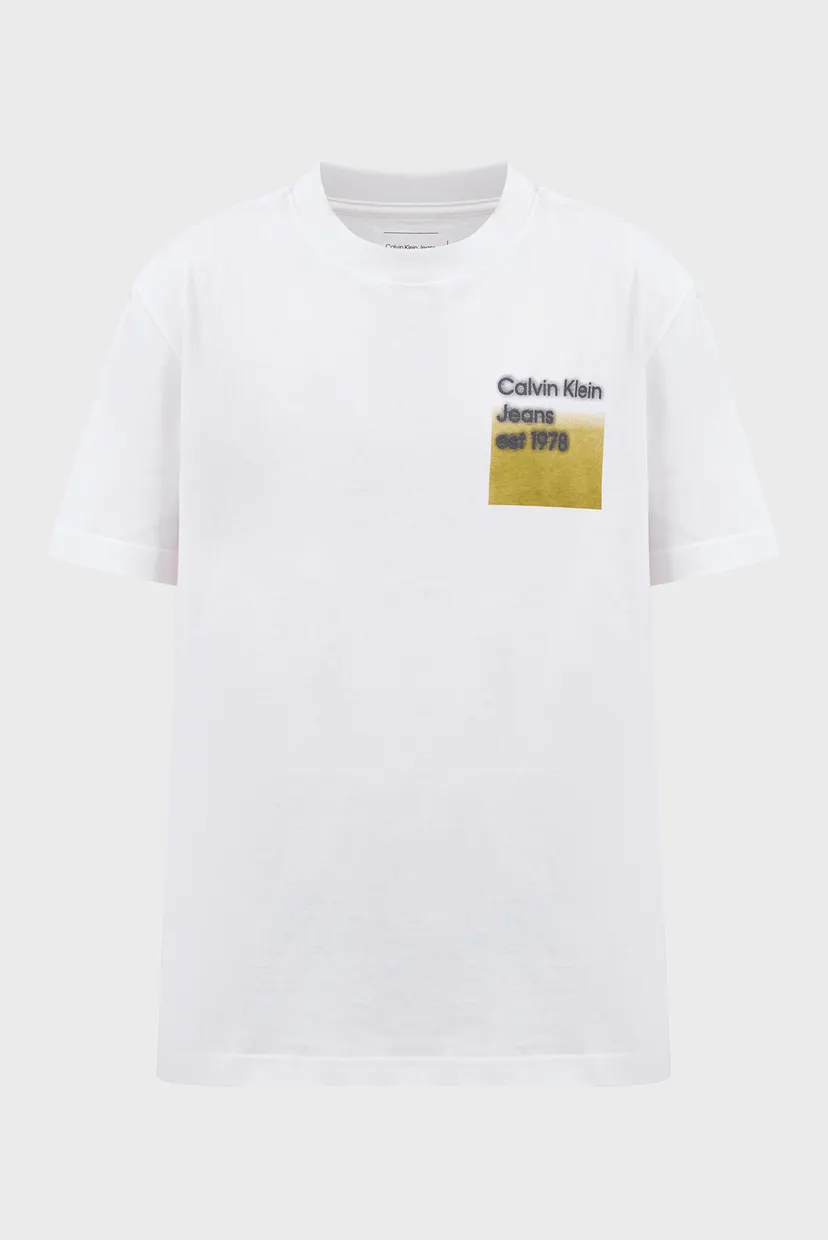 Чоловіча біла футболка LOGO FADE BOX TEE 3