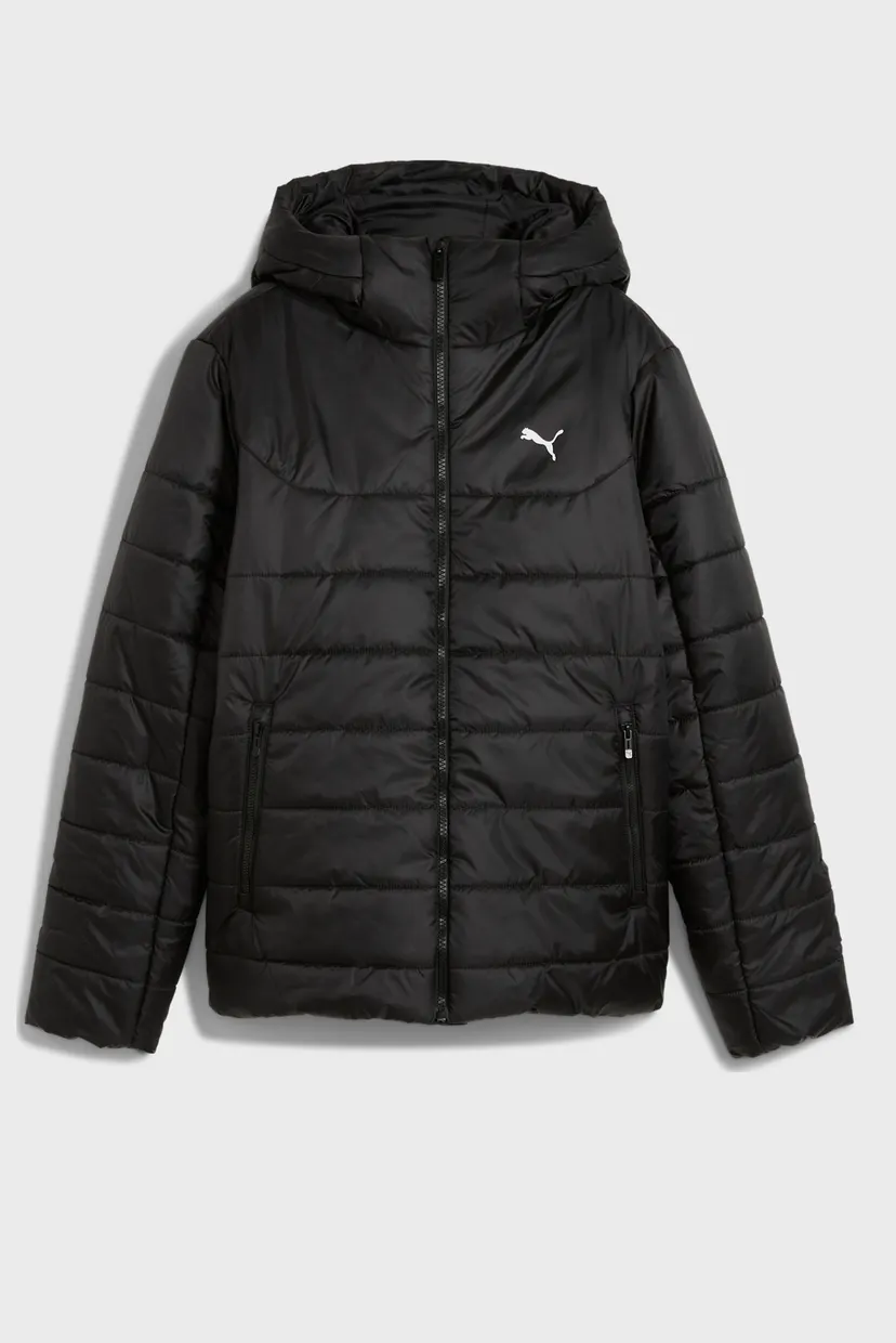 Жіноча чорна куртка Essentials Hooded Padded Jacket Women 4