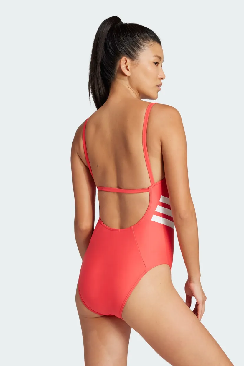 Жіночий червоний купальник 3-Stripes U-back 3