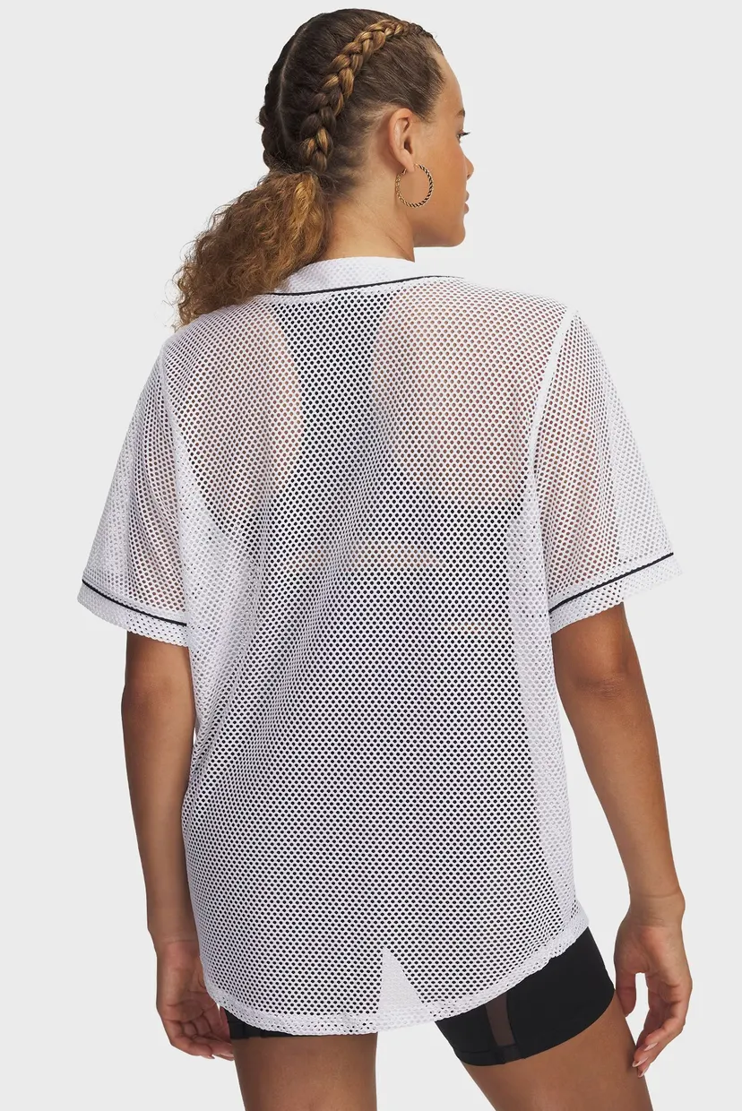 Жіночий білий кардиган Sportstyle Baseball Jersey 3