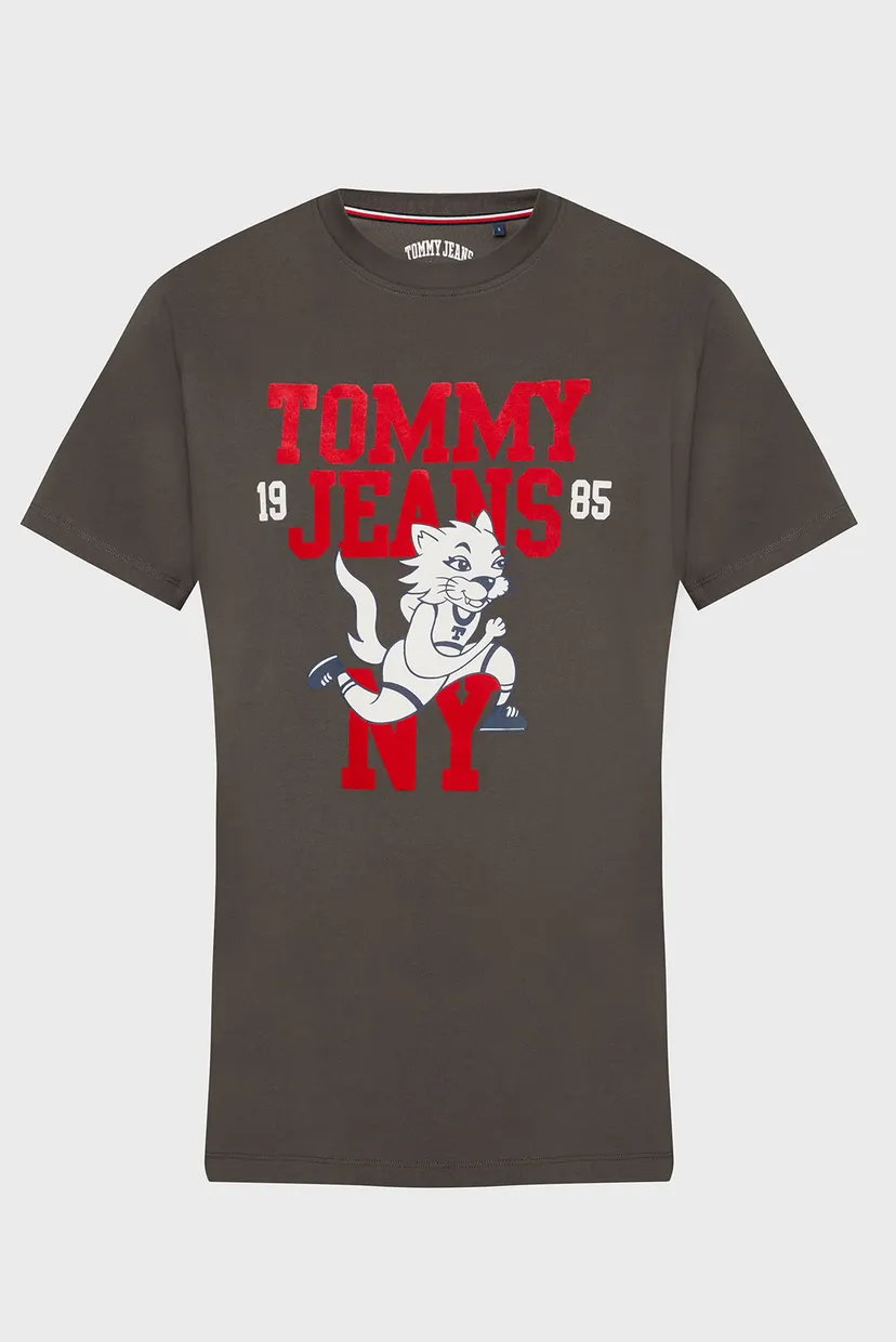 Жіноча сіра футболка TJW RUNNING CAT GRAPHIC 2 TEE 6
