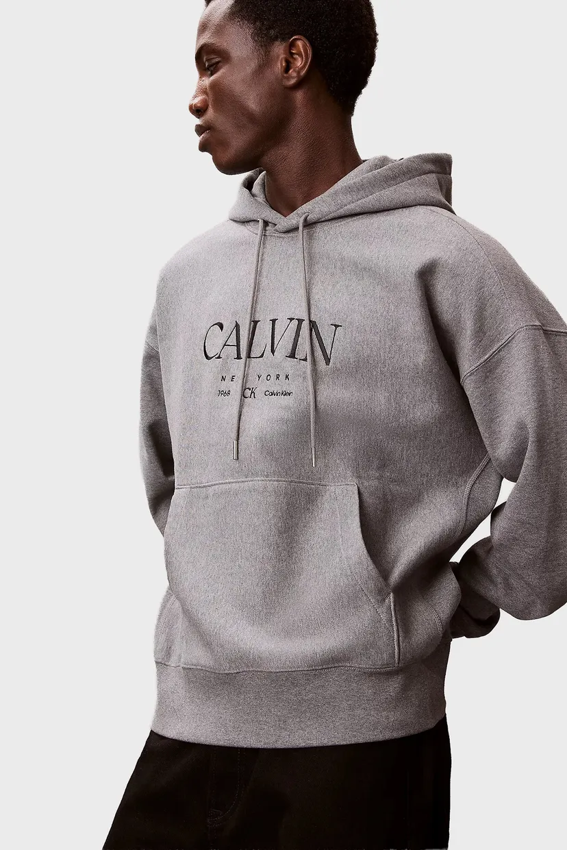 Чоловіче сіре худі PREMIUM FLEECE 5