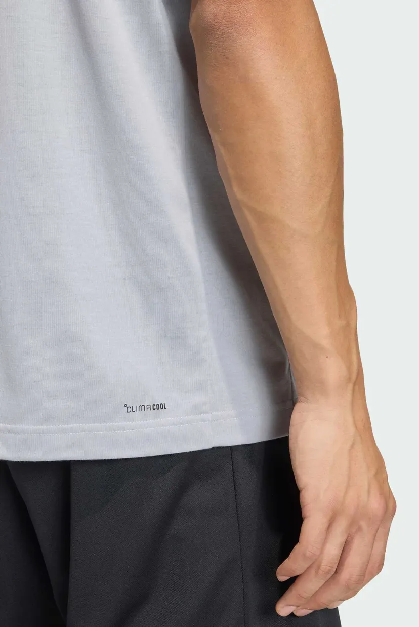 Мужская серая футболка WORKOUT ESSENTIALS FEELREADY LOGO 5