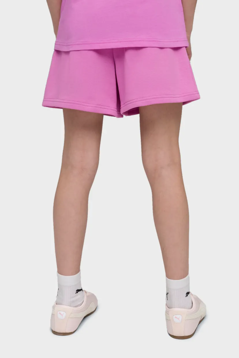 Детские сиреневые шорты Essentials High-Waist Shorts Youth 3