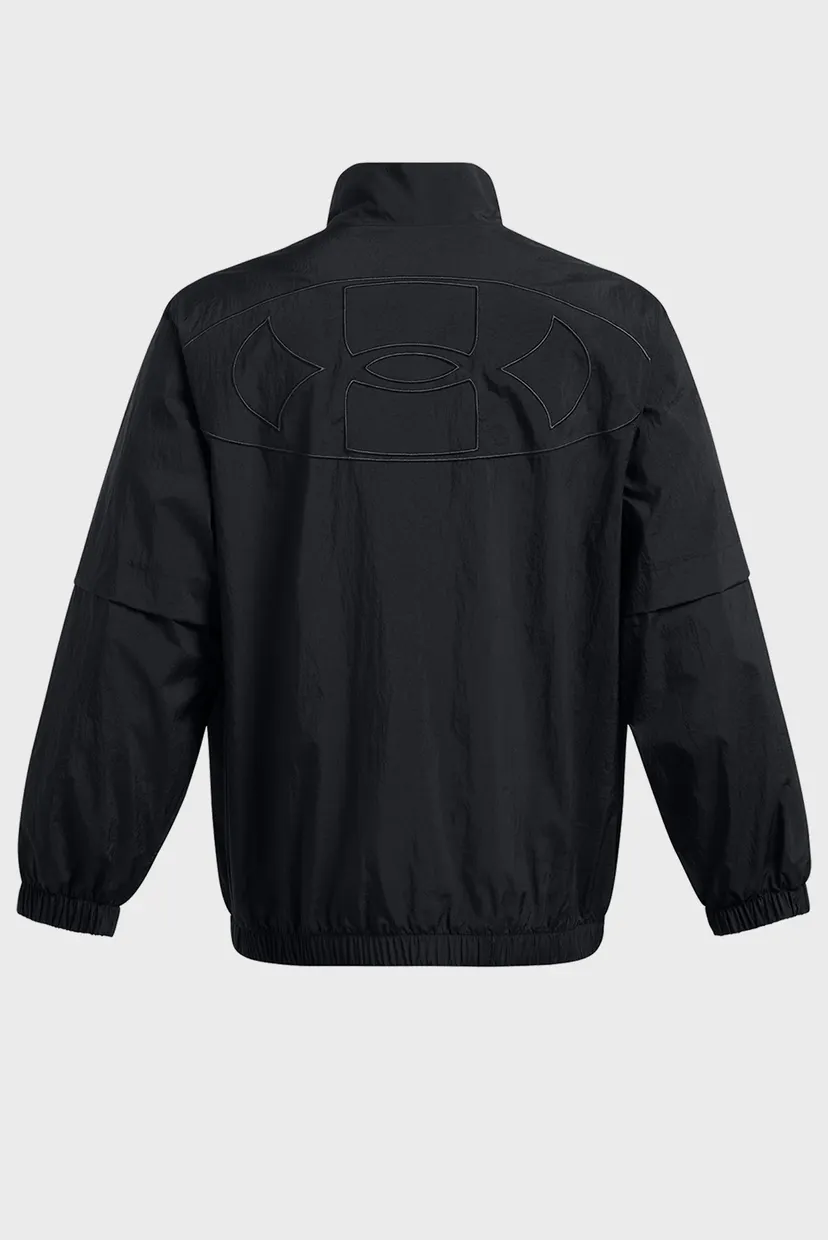 Чоловіча чорна вітровка UA Crinkle Woven Jacket 5