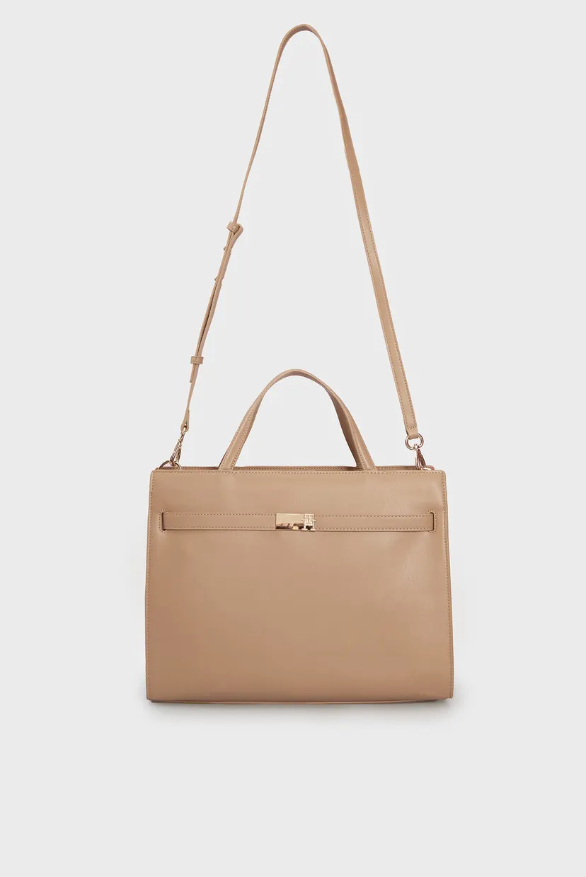 Женская бежевая сумка TH HERITAGE WORKBAG 5