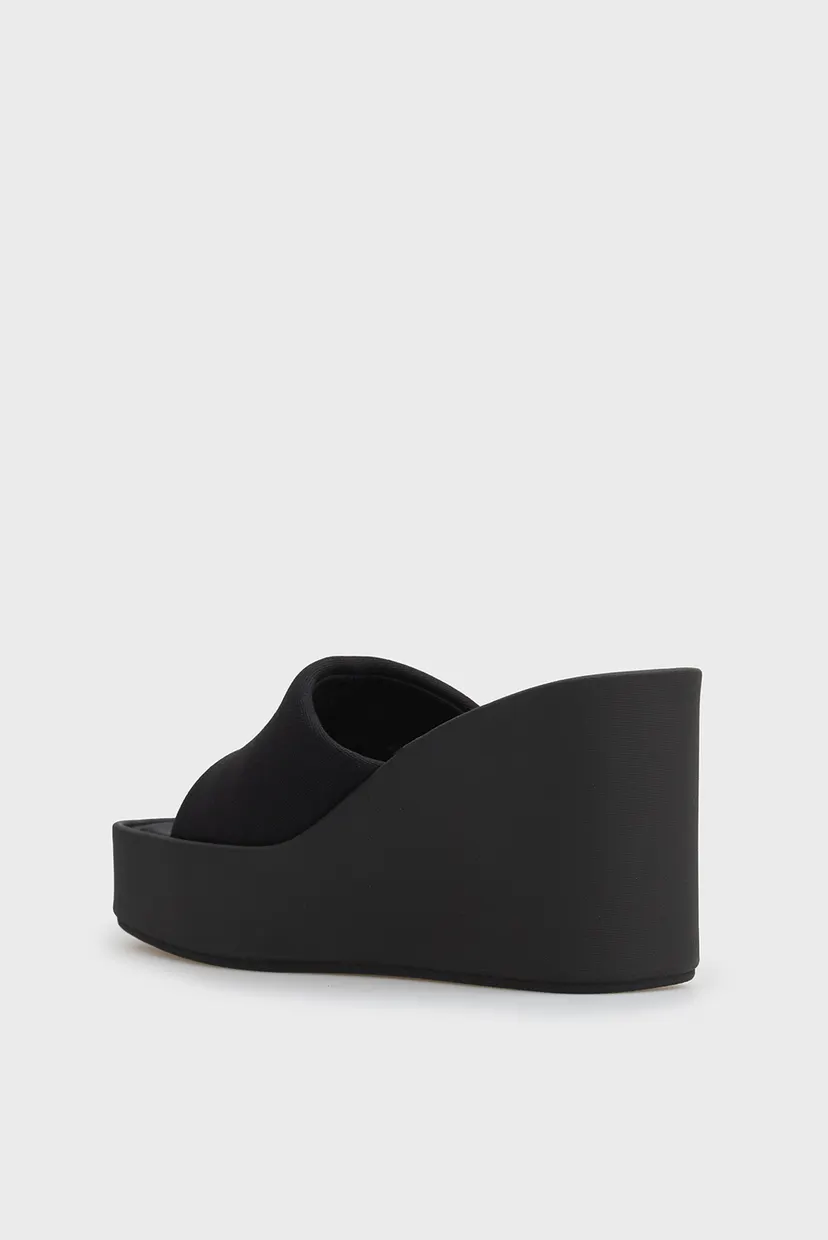 Женские черные мюли WEDGE 5
