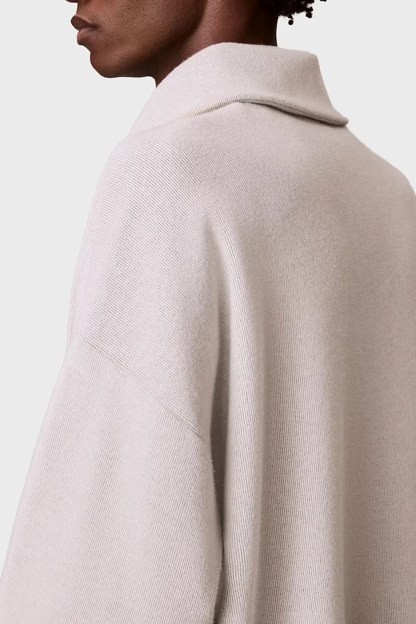 Чоловіча біла кофта BRUSHED ZIP 6