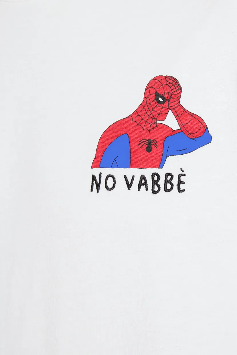 Чоловіча біла футболка Saint Barth x Marvel 4