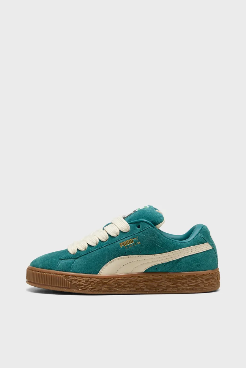 Зеленые замшевые сникерсы Suede XL Sneakers 3